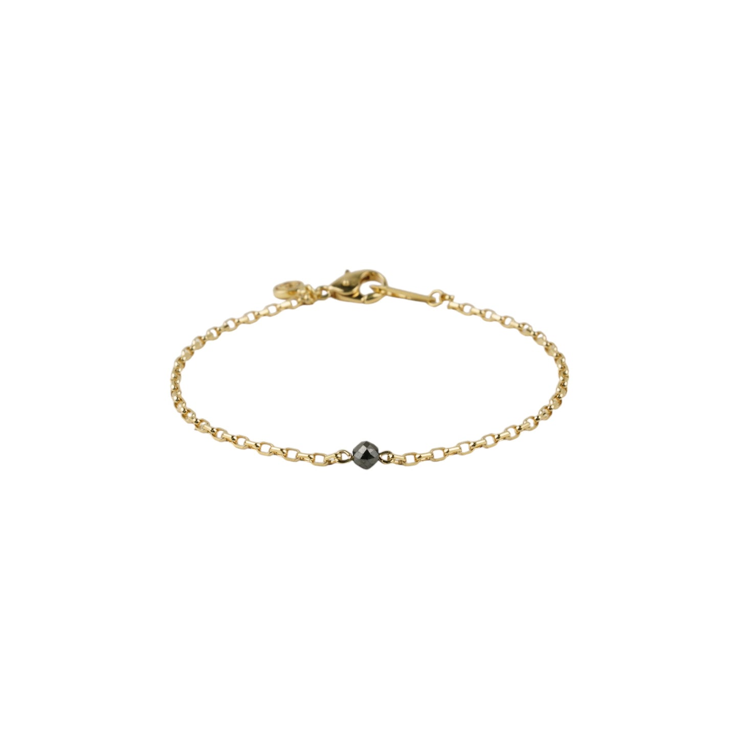 BRACELET ALECT / K18YG GOLD/BLACK DIAMOND