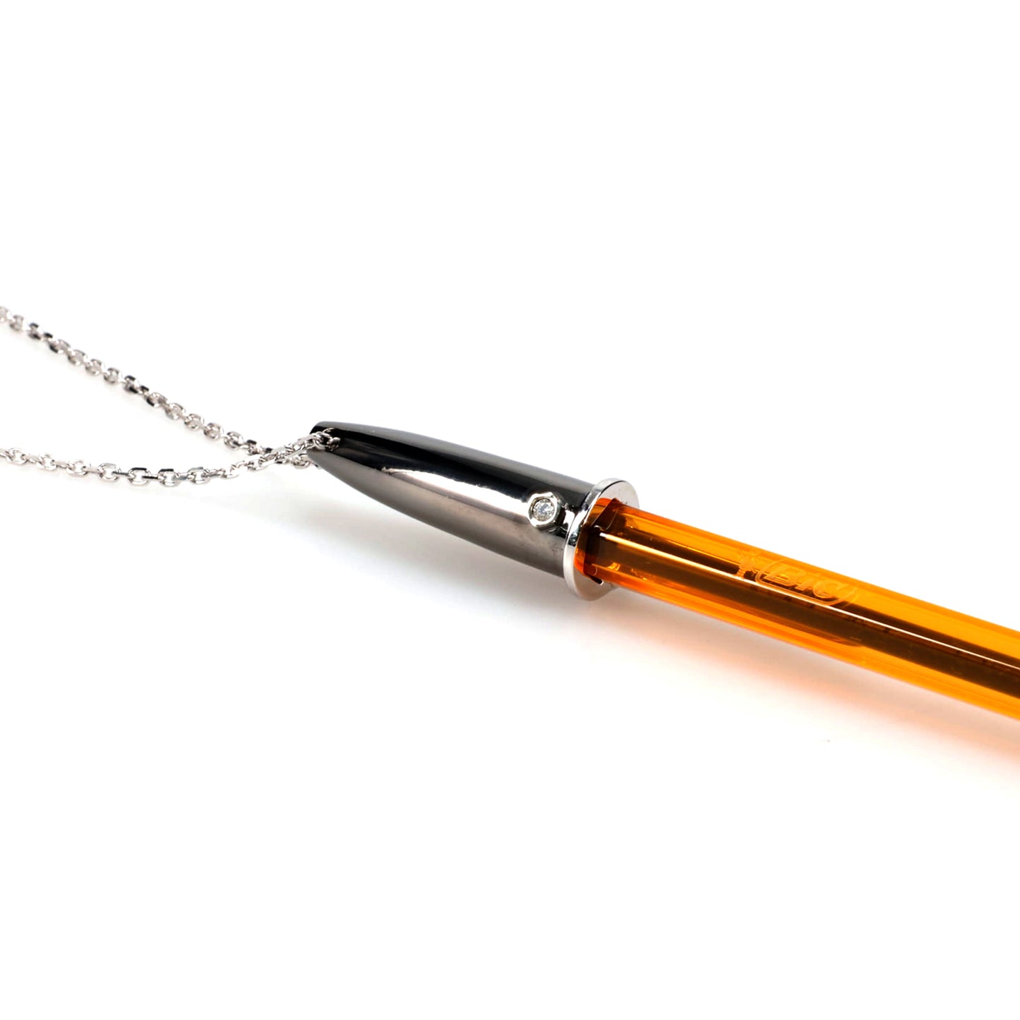 MAGIC STICK x CORE JEWELS PEN CAP NECKLACE by CORE JEWELS / WHITE DIAMOND