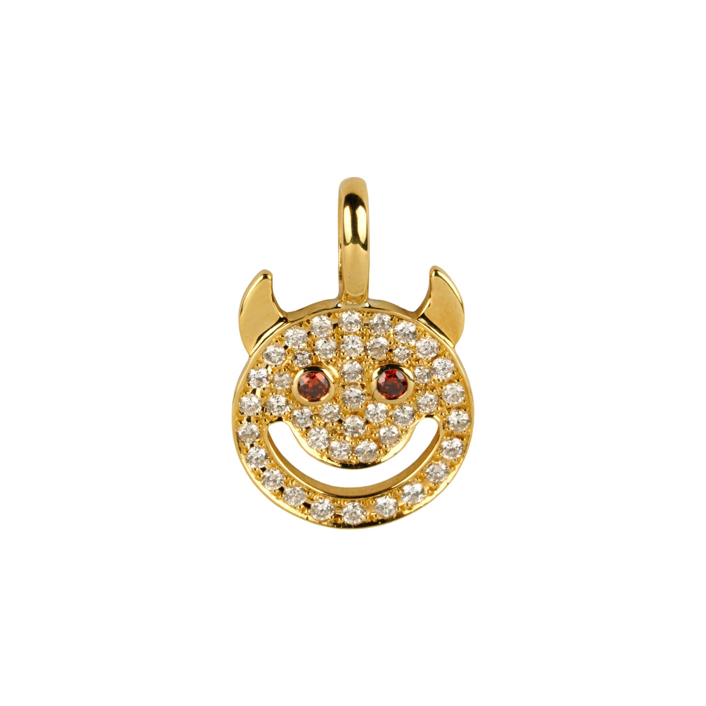 PENDANT SMILE / K18YG GOLD/RED DIAMOND