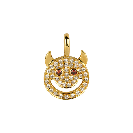 PENDANT SMILE / K18YG GOLD/RED DIAMOND