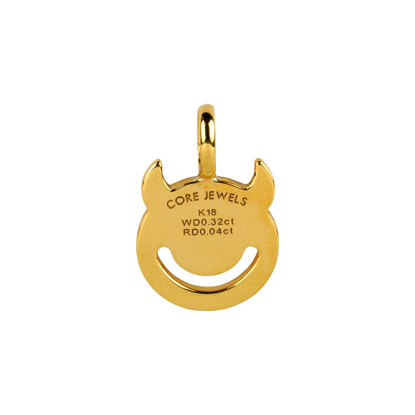 PENDANT SMILE / K18YG GOLD/RED DIAMOND