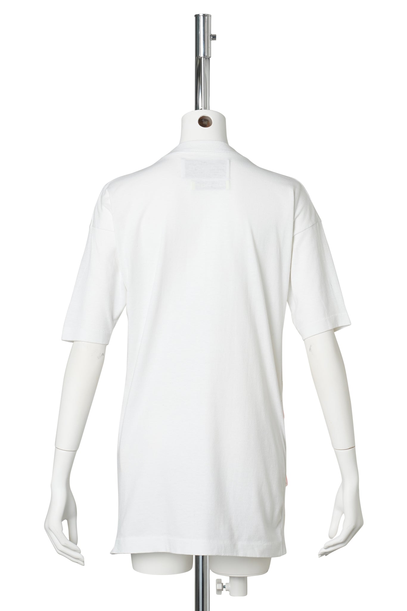 RECONSTITUTED MOP AND PAILETTE T-SHIRT / WHITE