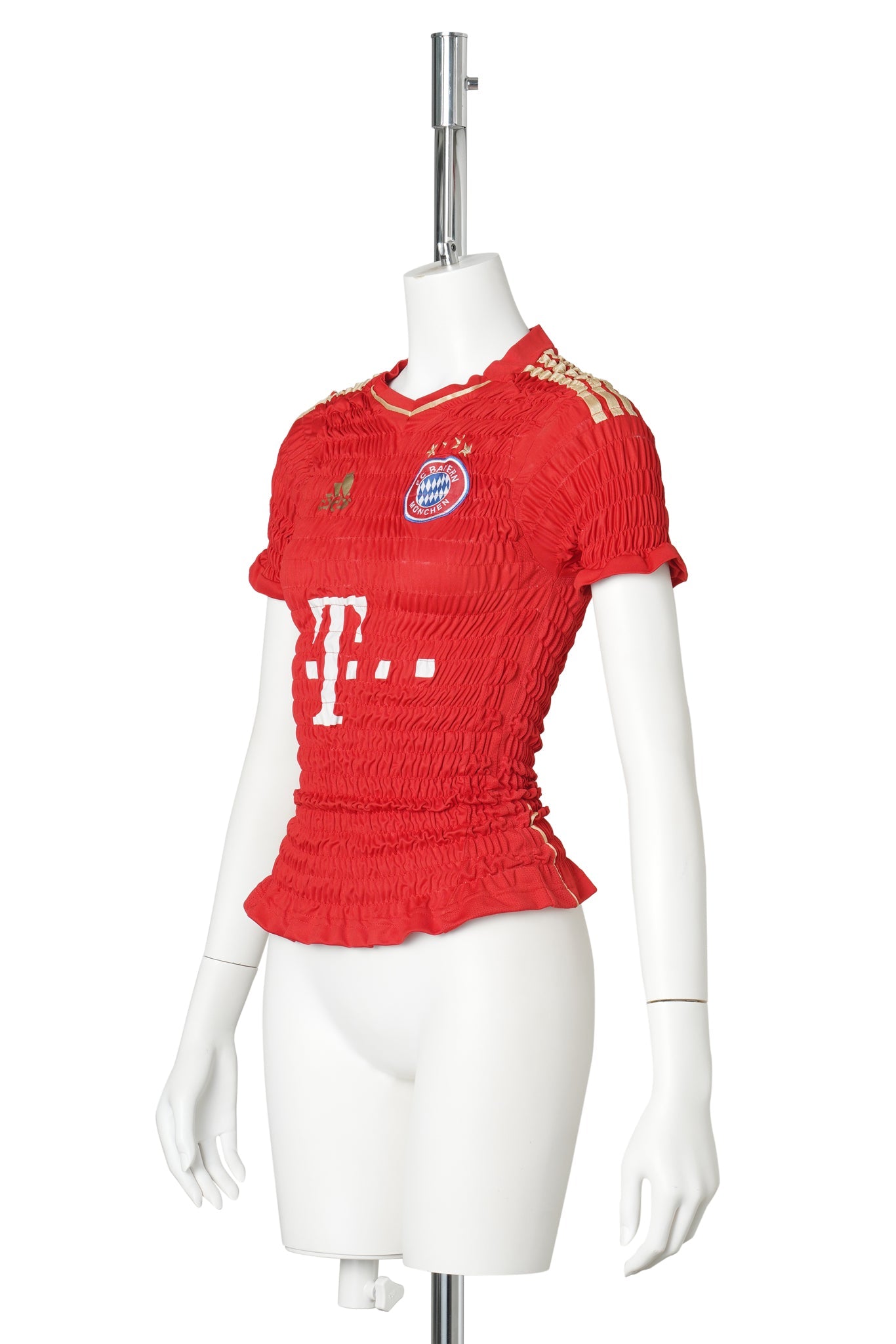 RECONSTITUTED SHIRRED FOOTBALL JERSEY / MULTI