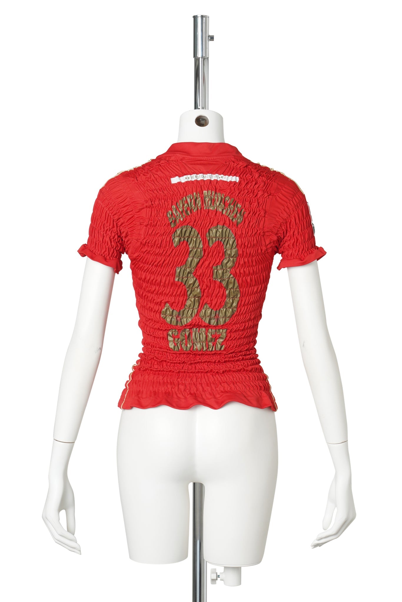 RECONSTITUTED SHIRRED FOOTBALL JERSEY / MULTI