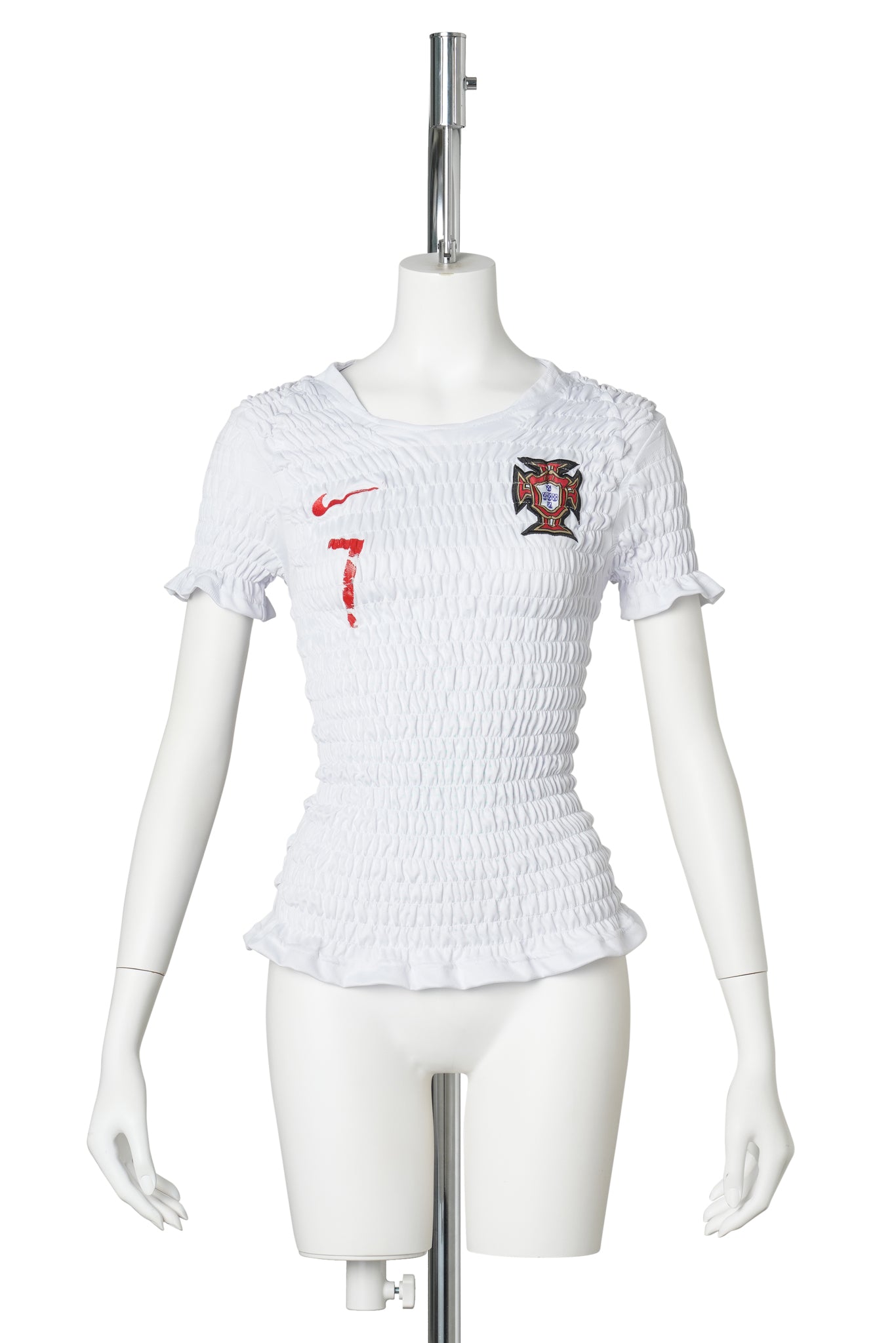 RECONSTITUTED SHIRRED FOOTBALL JERSEY / MULTI