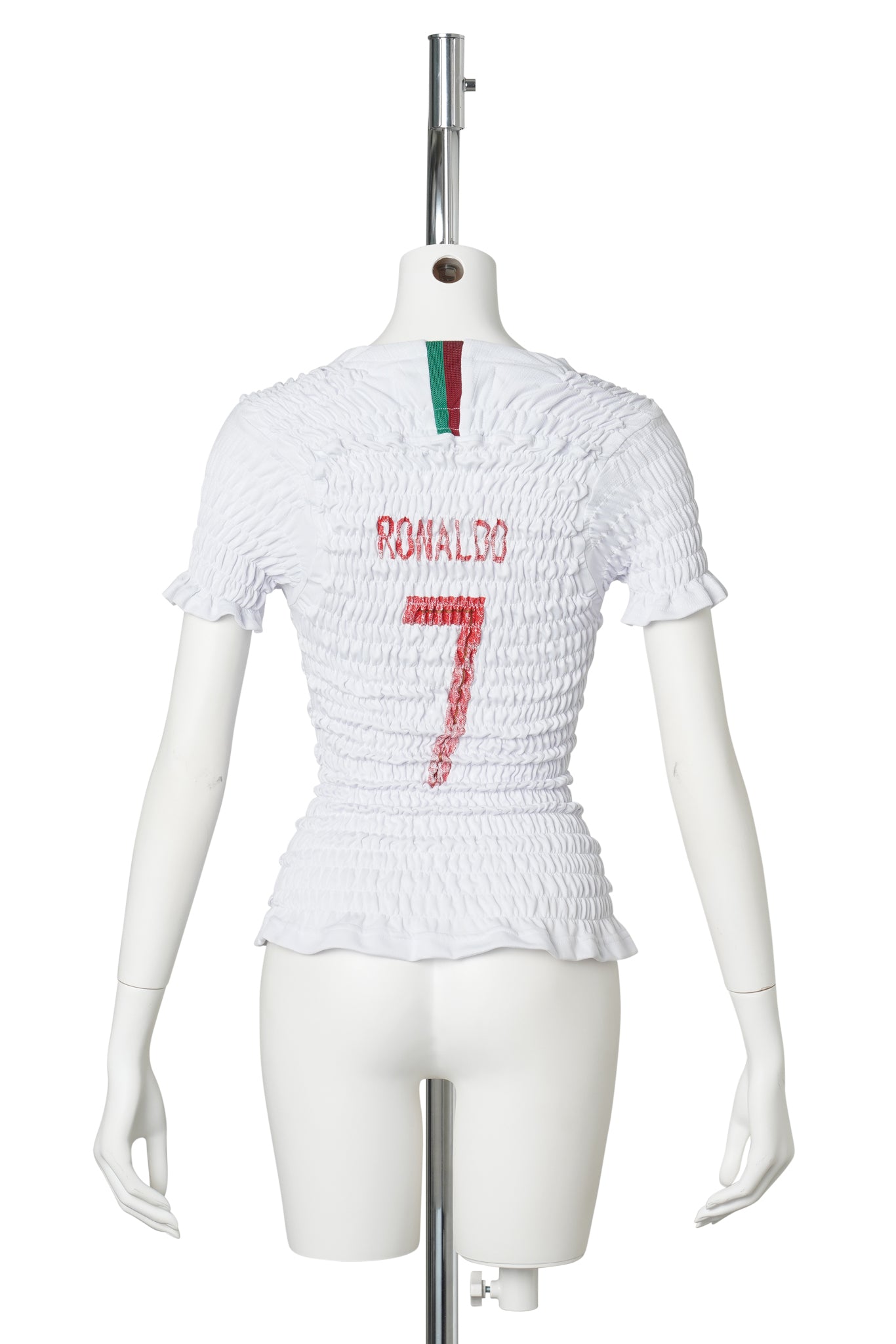 RECONSTITUTED SHIRRED FOOTBALL JERSEY / MULTI