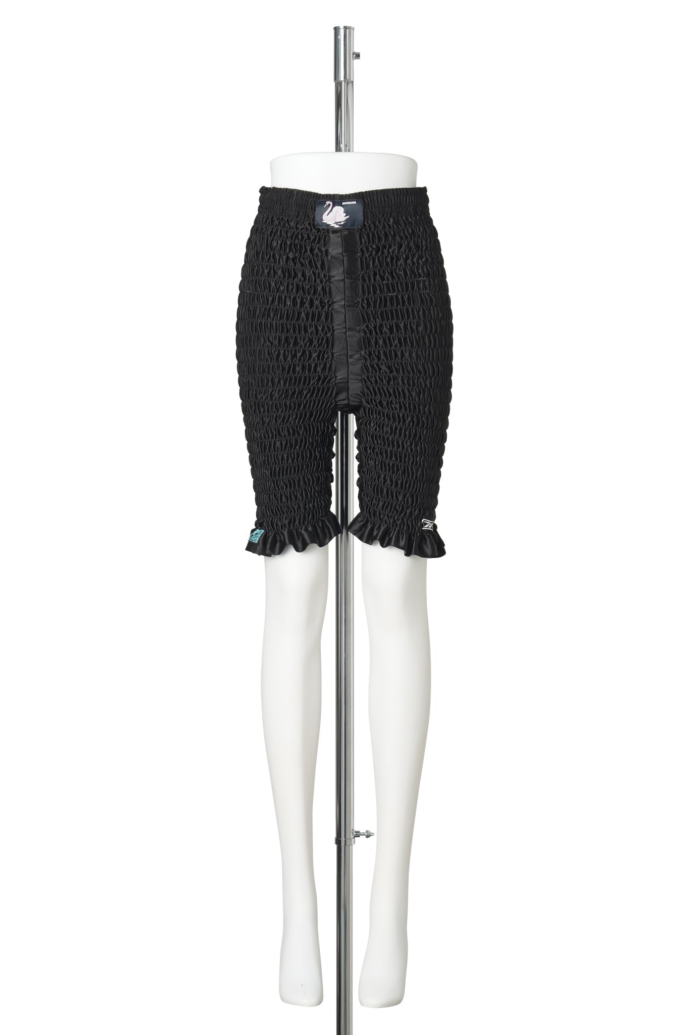 RECONSTITUTED SHIRRED BASKETBALL SHORTS / MULTI