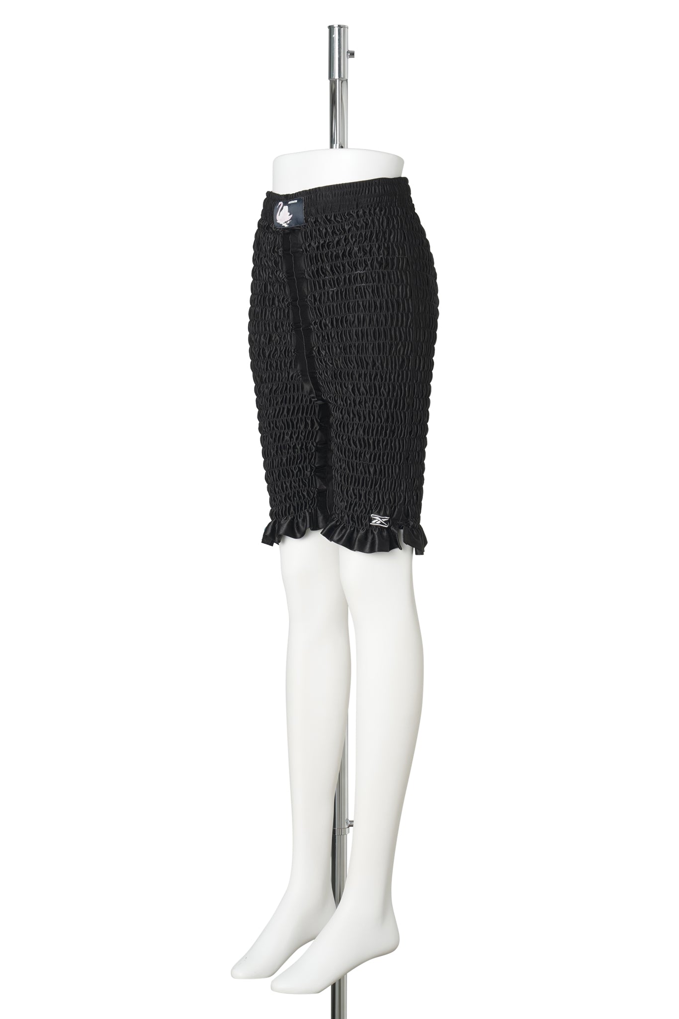 RECONSTITUTED SHIRRED BASKETBALL SHORTS / MULTI