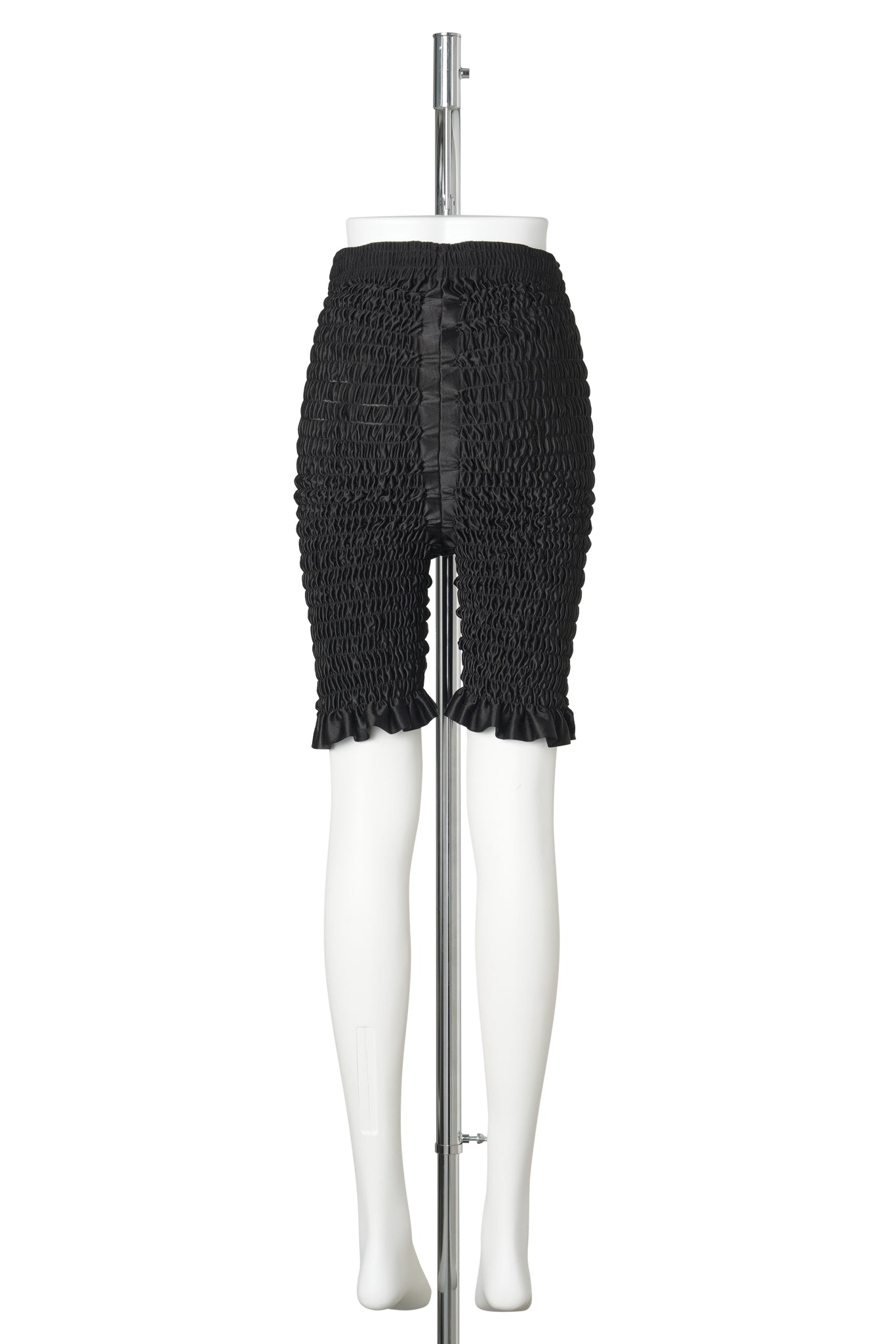 RECONSTITUTED SHIRRED BASKETBALL SHORTS / MULTI