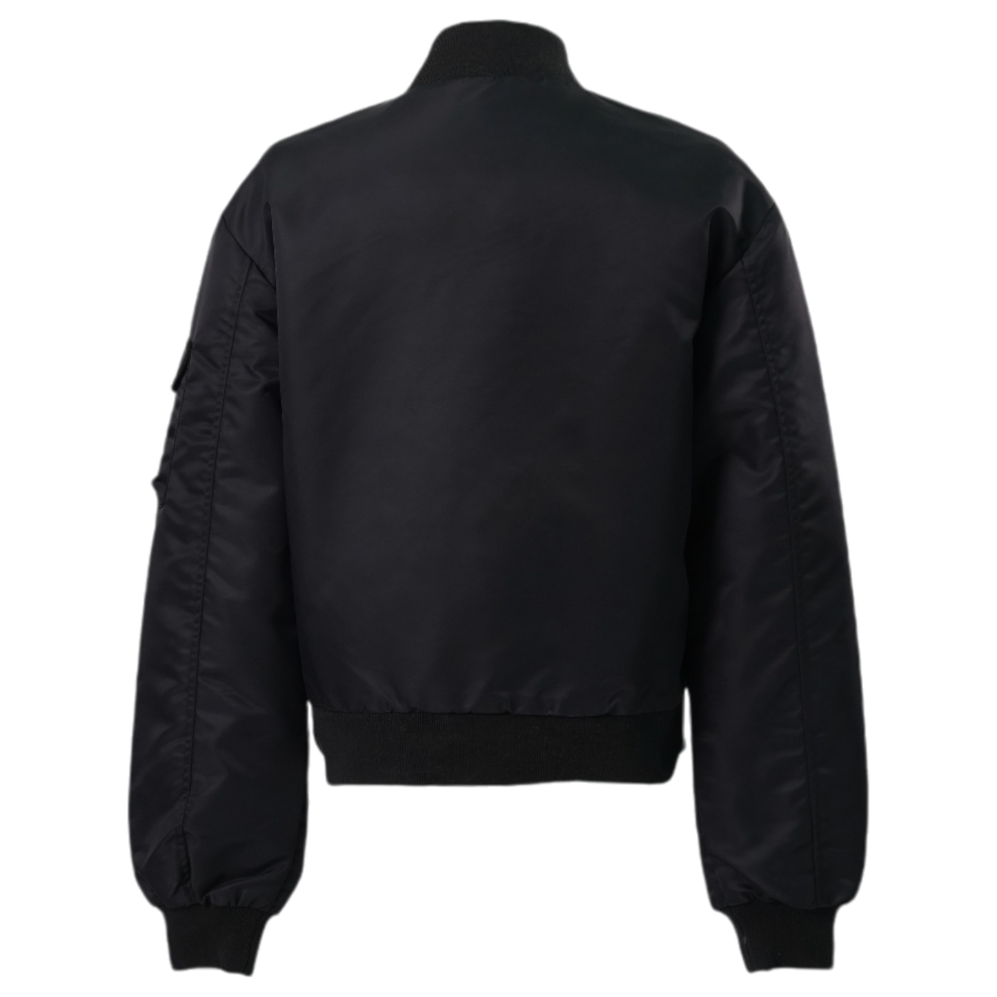 CUT-OUT BOMBER JACKET / BLACK