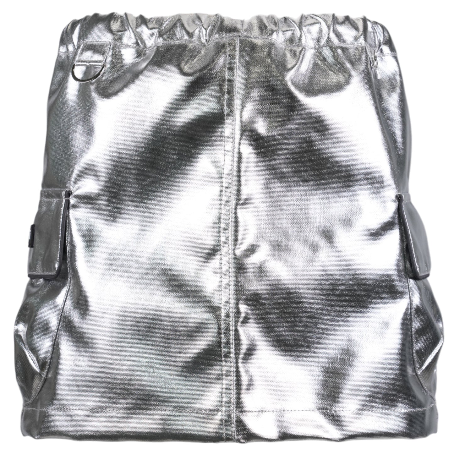 CARGO MINI SKIRT / SILVER