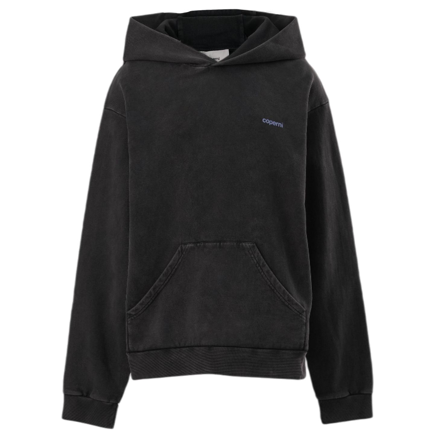 WASHED HORN HOODIE / BLACK AND BLUE