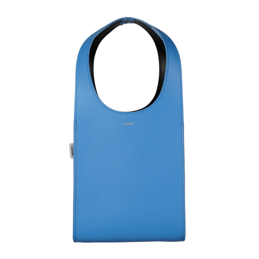 CROSSBODY MICRO SWIPE TOTE BAG / BLUE