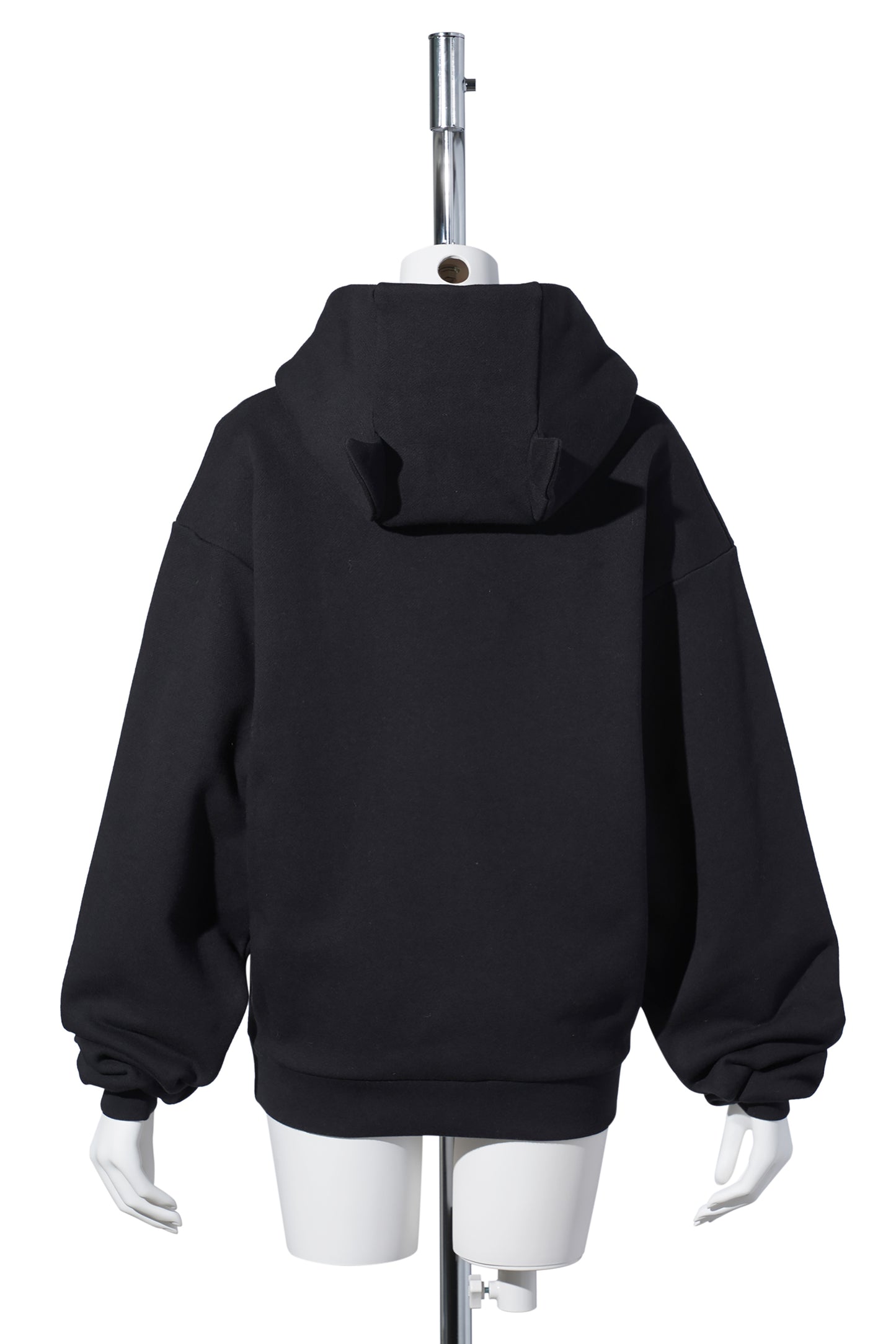 HORN HOODIE / BLACK AND WHITE