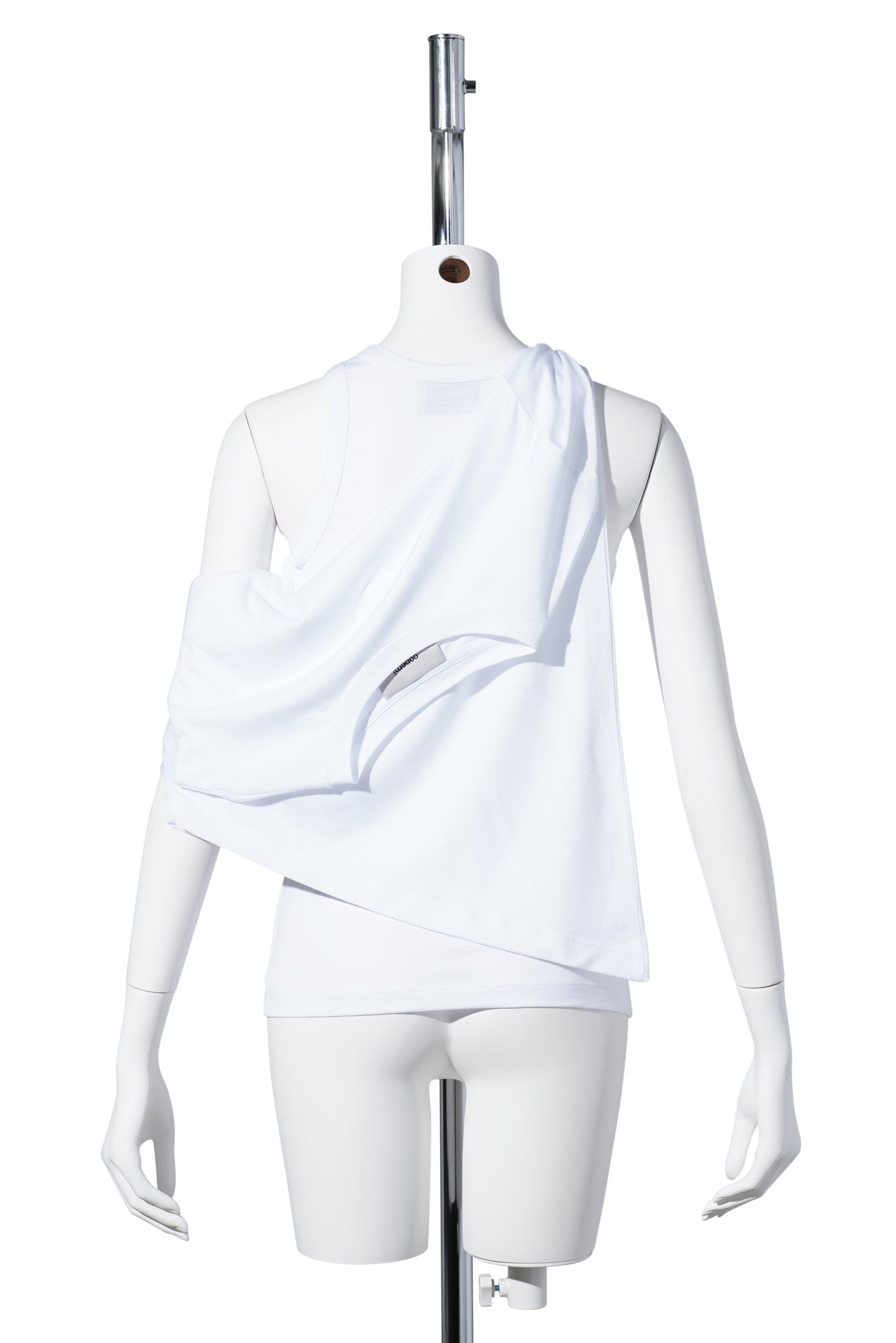 KNOTTED JERSEY TOP / WHITE