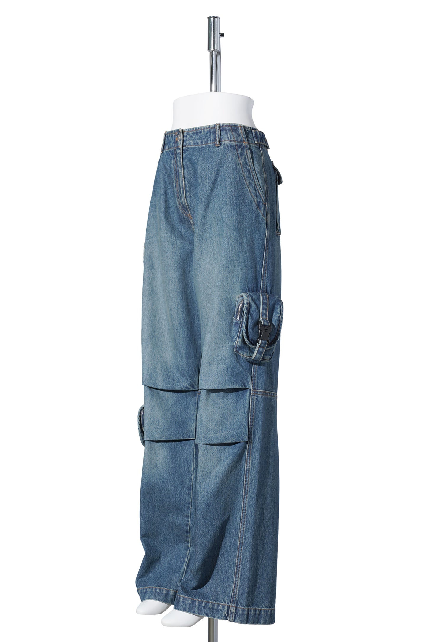 CARGO DENIM PANTS / BLUE