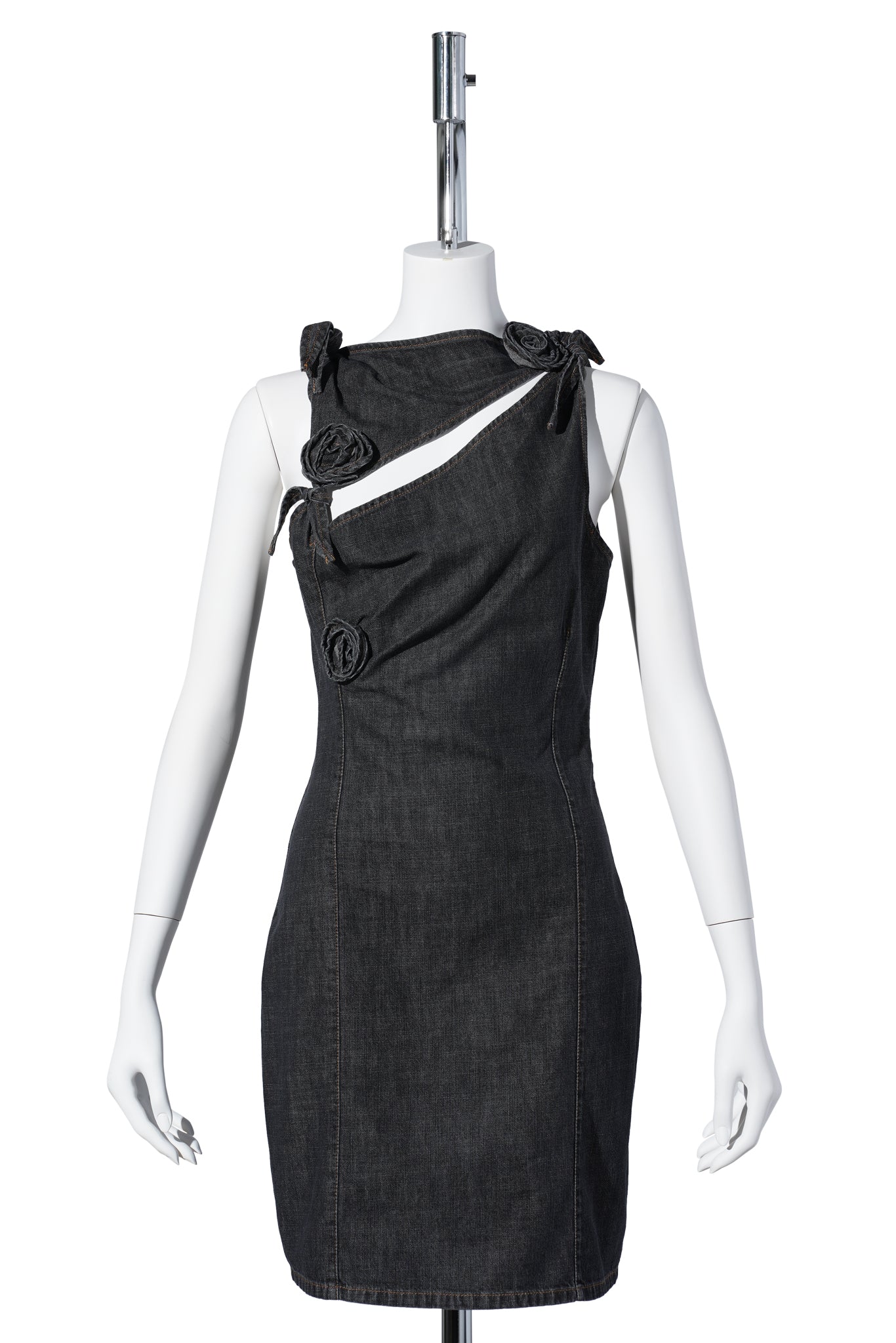 FLOWER DRESS / GREY