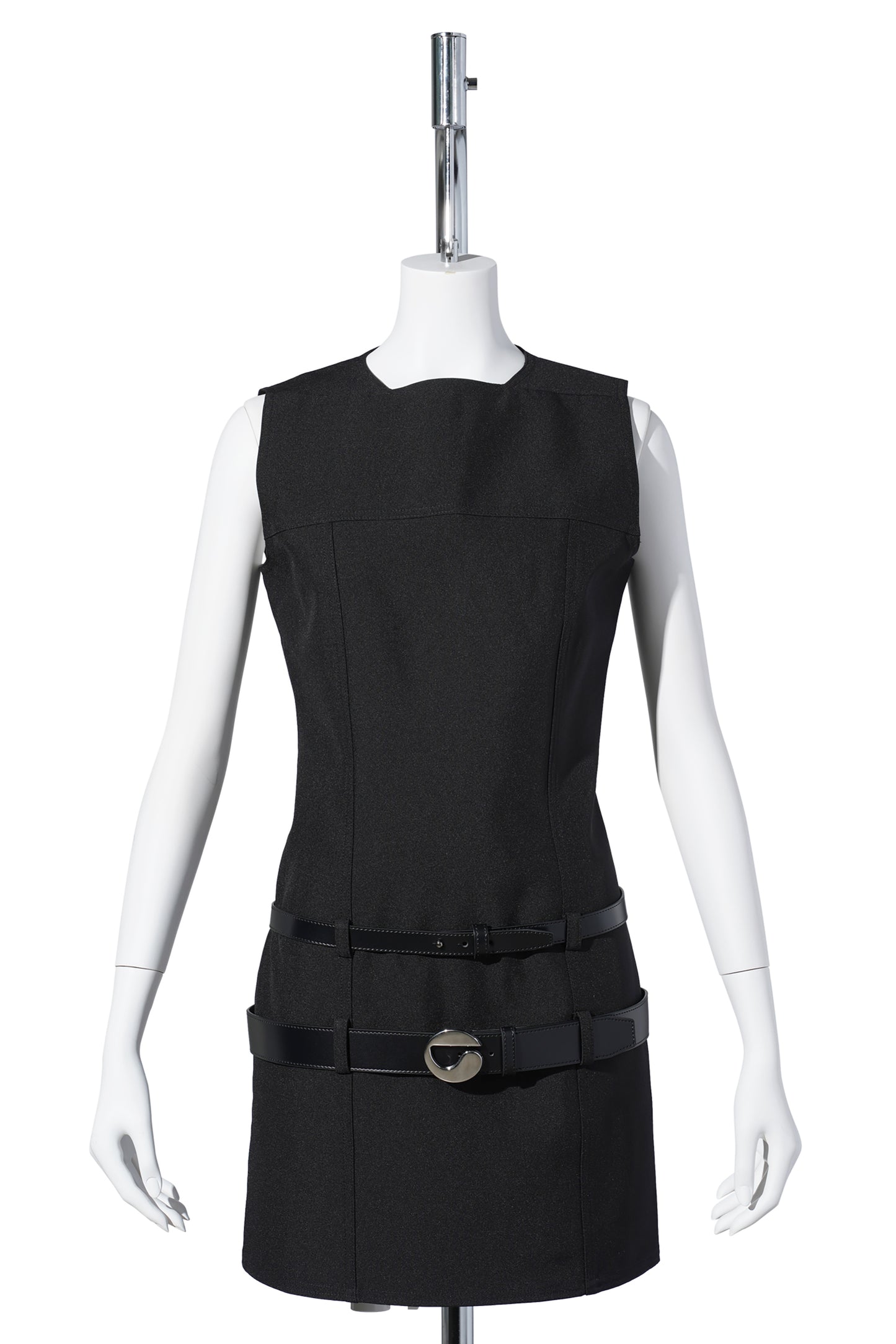 MULTI BELT DRESS / BLACK