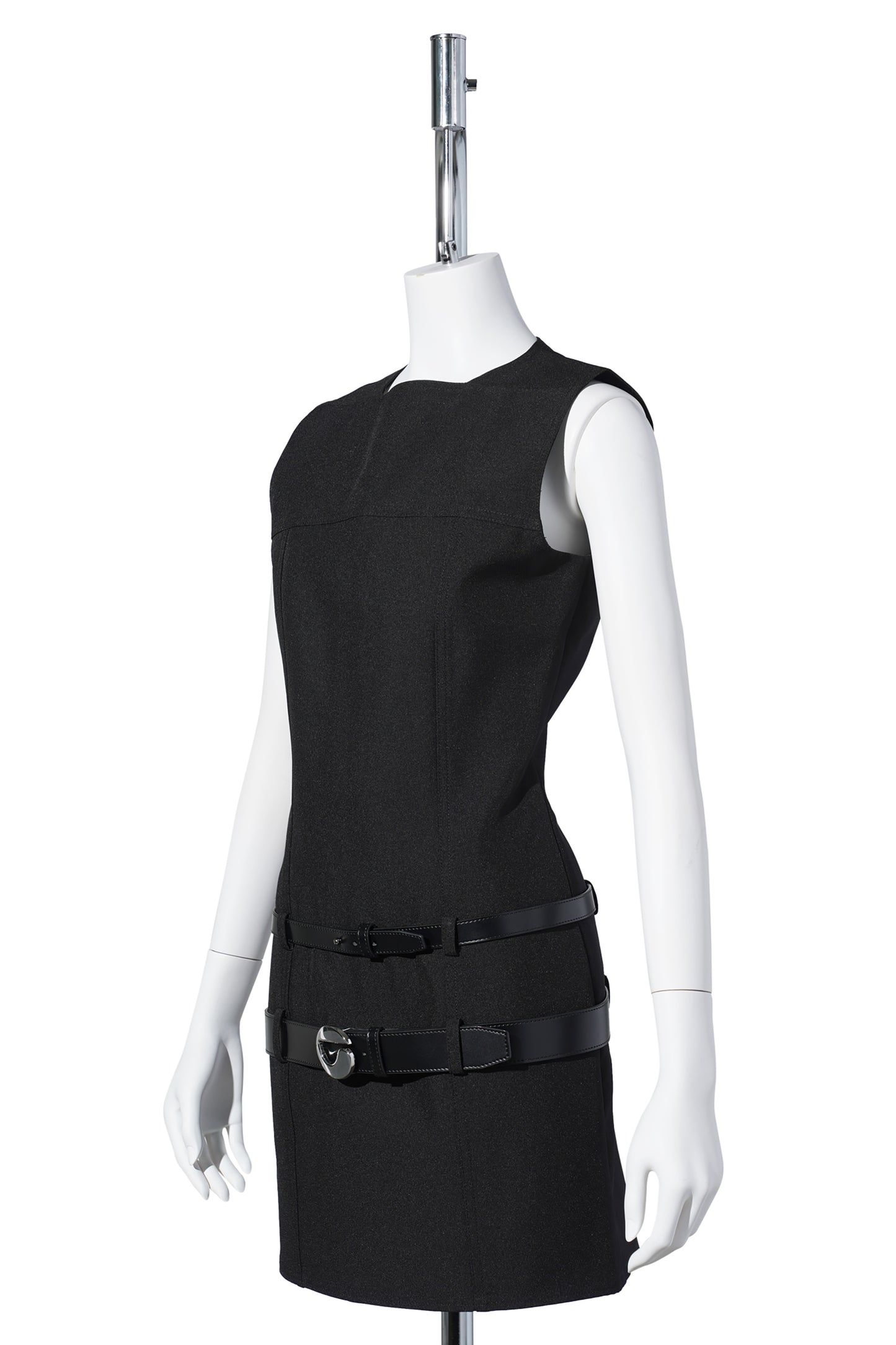 MULTI BELT DRESS / BLACK