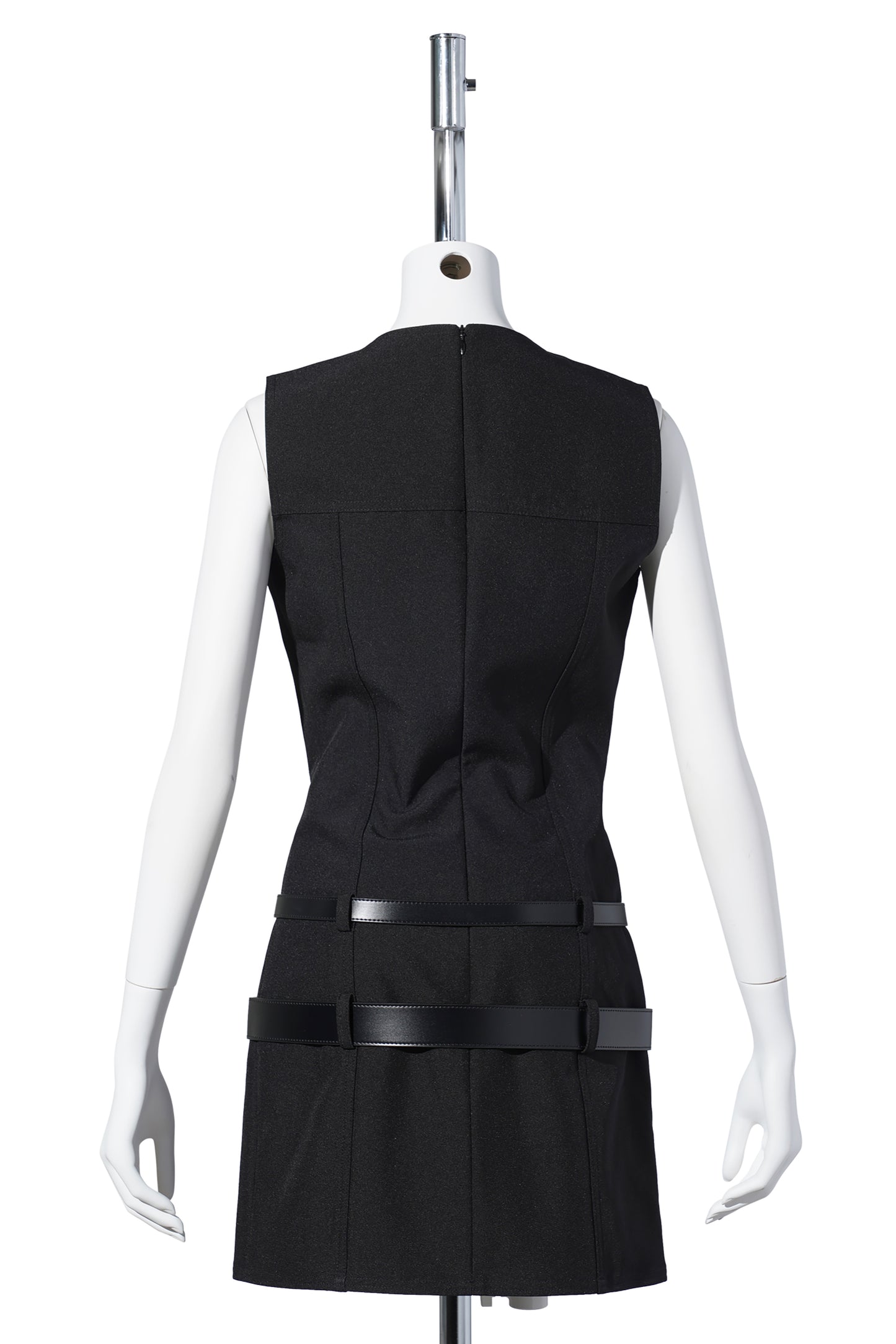 MULTI BELT DRESS / BLACK