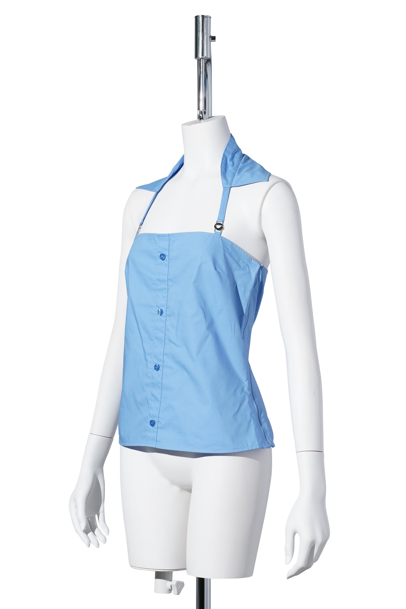 COLLARED BUSTIER / BLUE