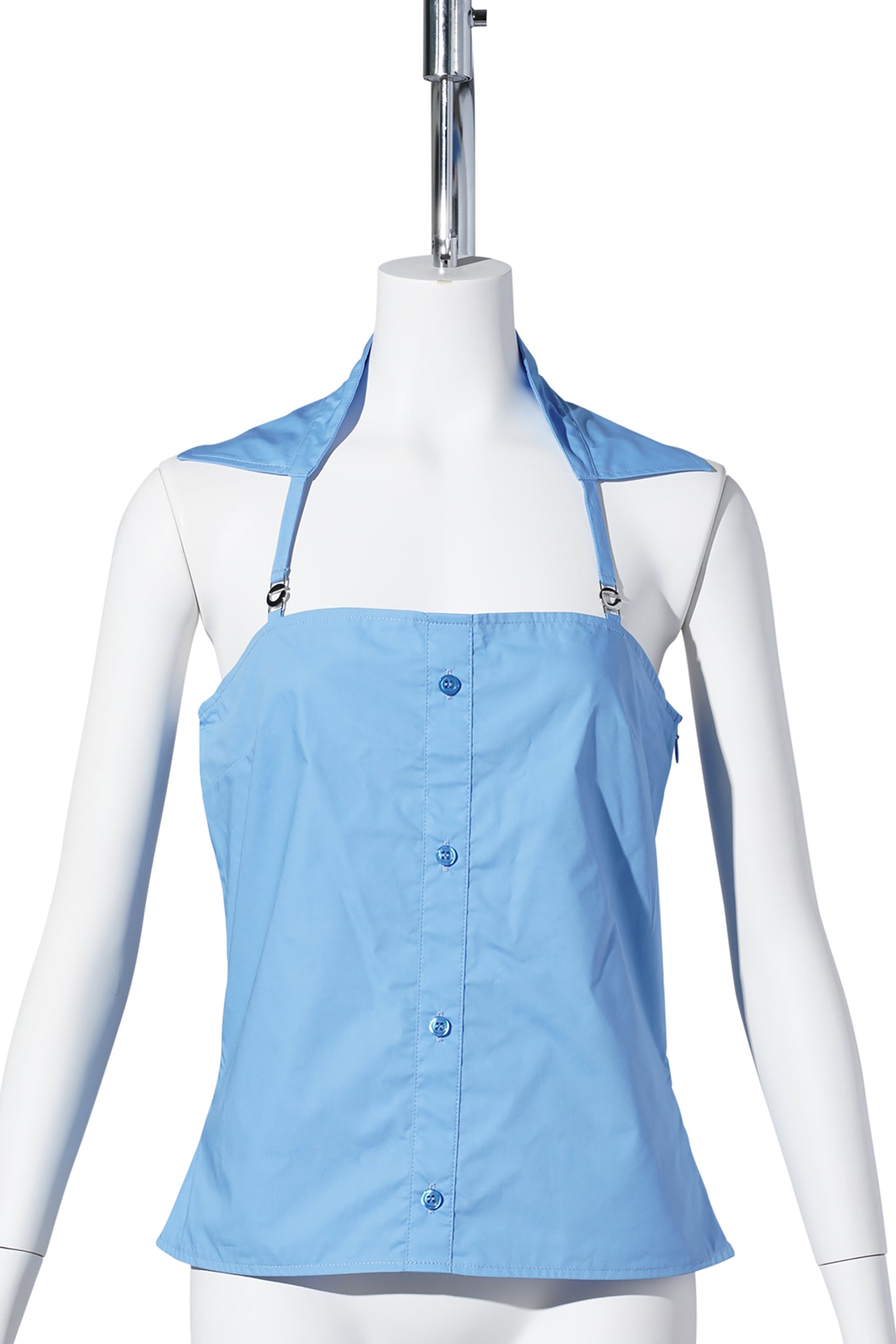 COLLARED BUSTIER / BLUE