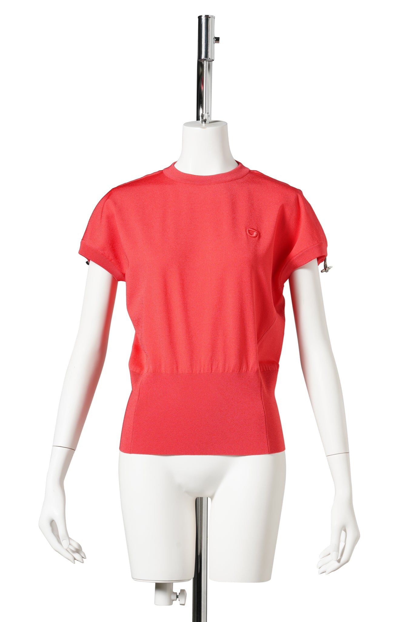KNITTED ADJUSTABLE KNIT TOP / RED