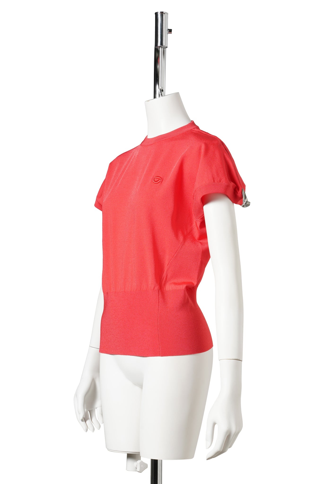 KNITTED ADJUSTABLE KNIT TOP / RED