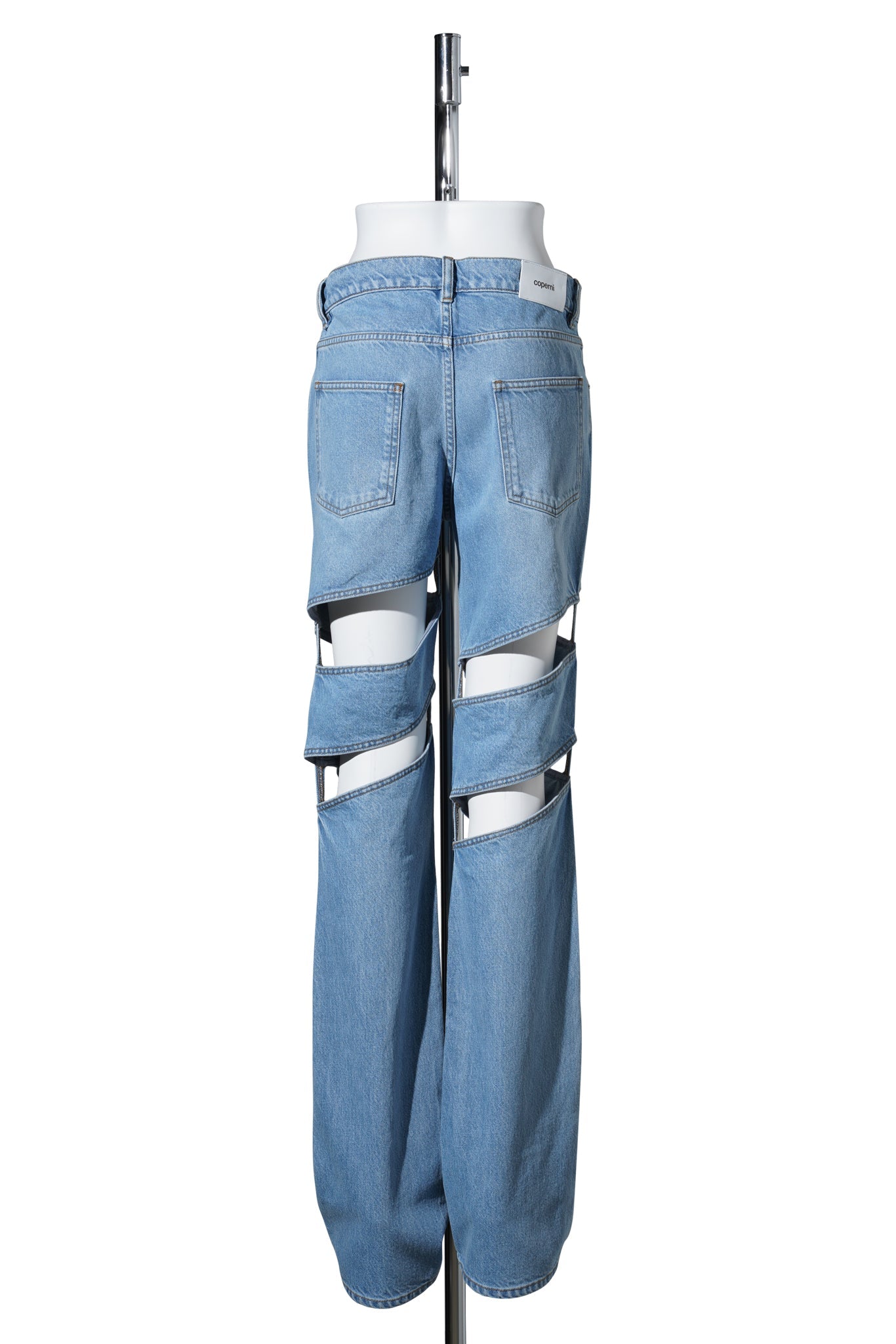 SPIRAL DENIM PANTS / BLUE
