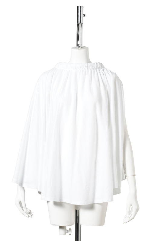 KNITTED CIRCLE TOP / WHITE