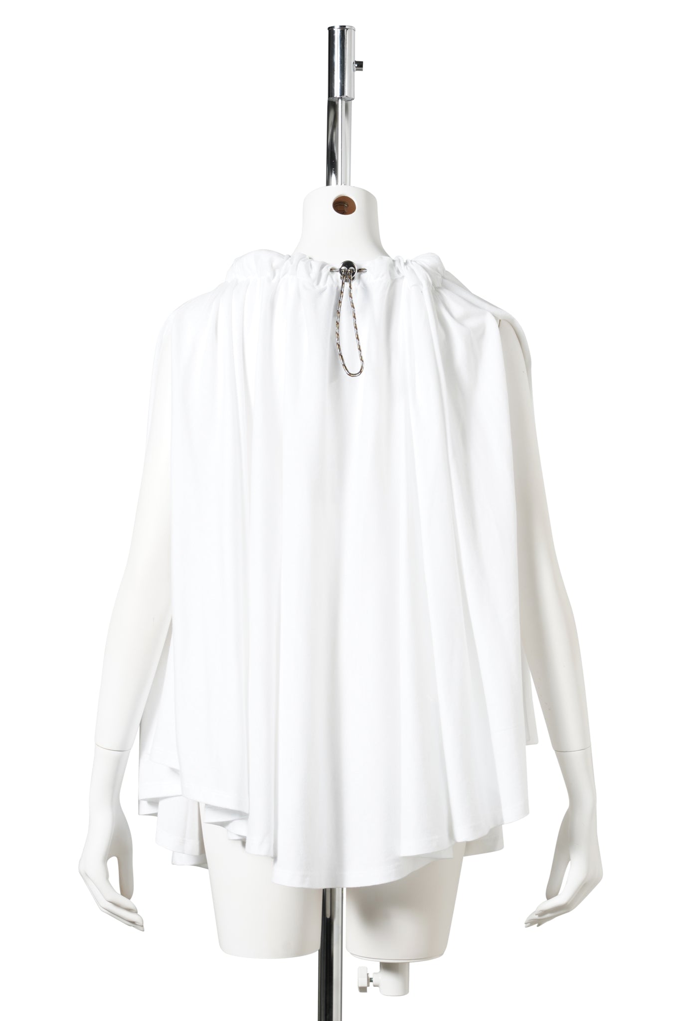KNITTED CIRCLE TOP / WHITE