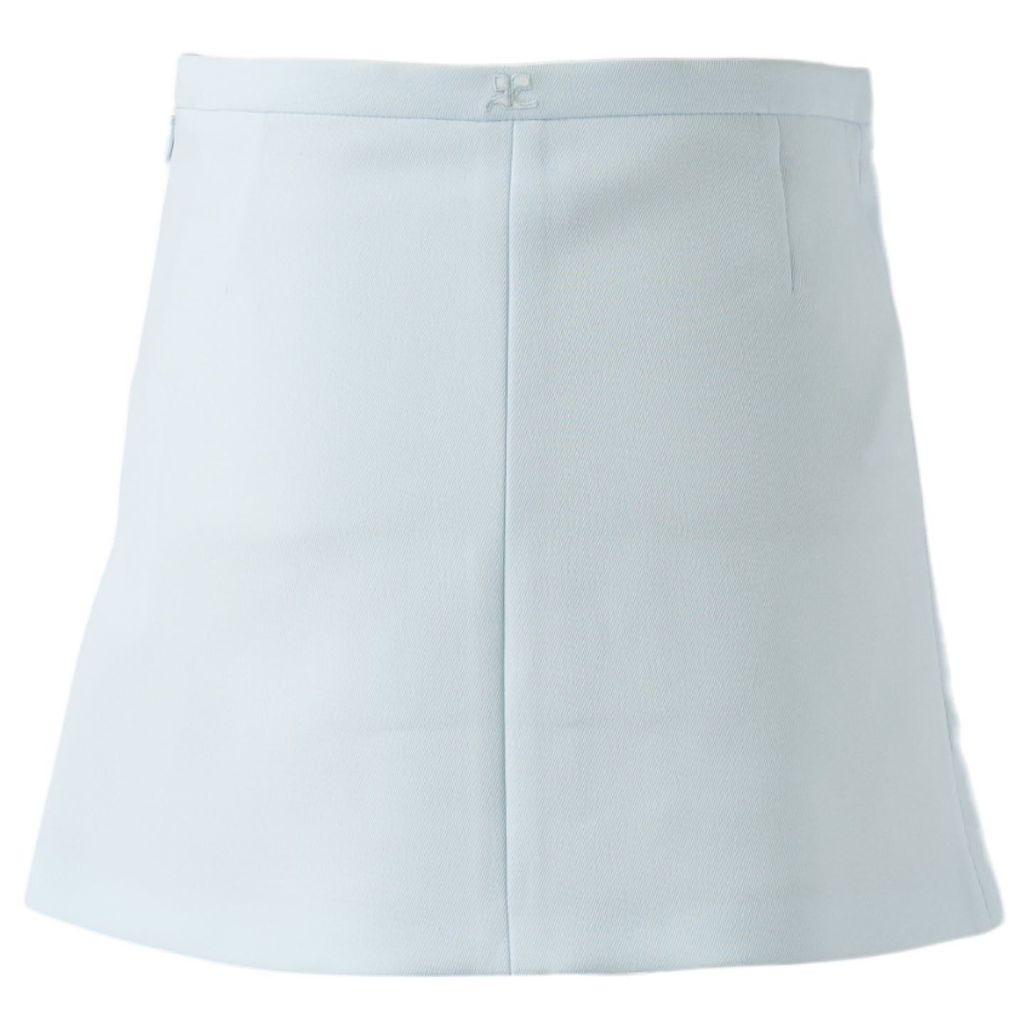 MINI-SKIRT ZIPPED TWILL / 7021:ICEBERG