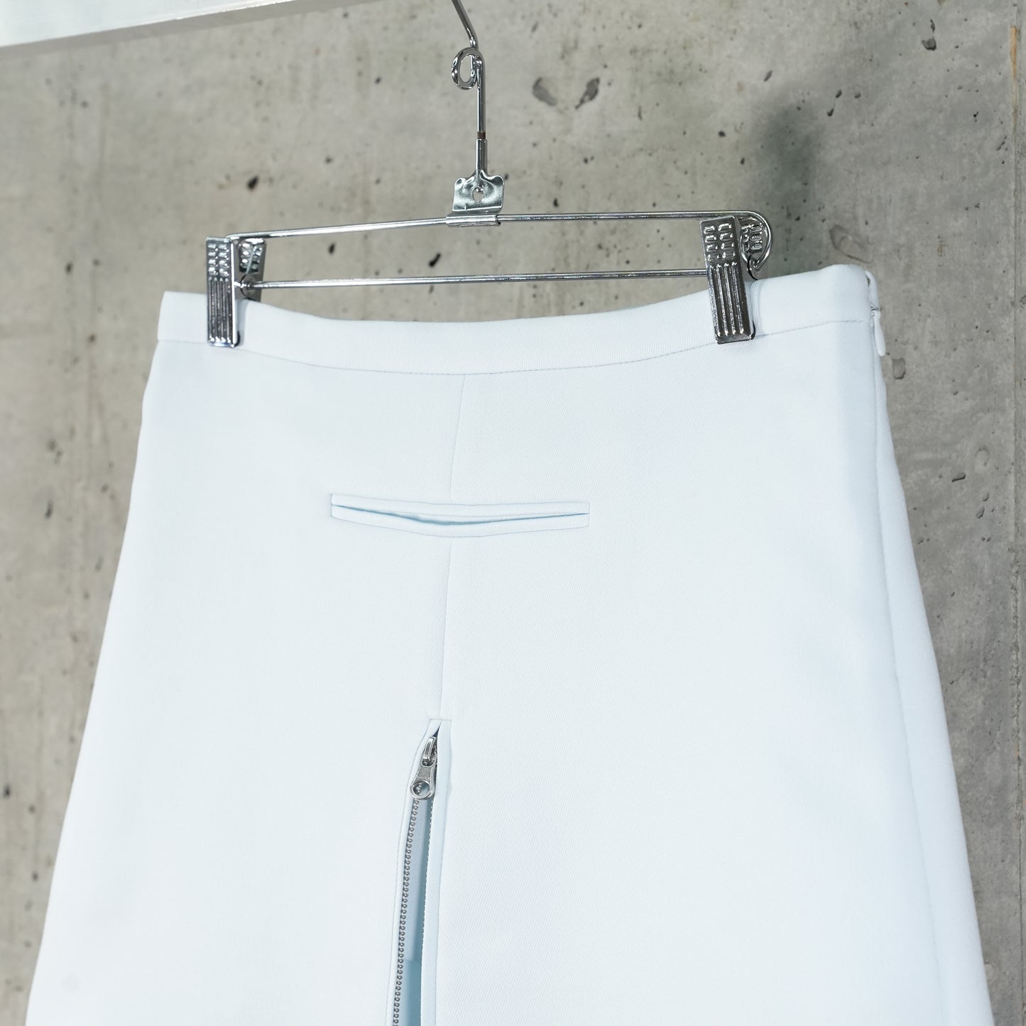 MINI-SKIRT ZIPPED TWILL / 7021:ICEBERG