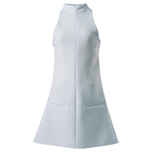 A-LINE DRESS 2-POCKET TWILL / 7021:ICEBERG