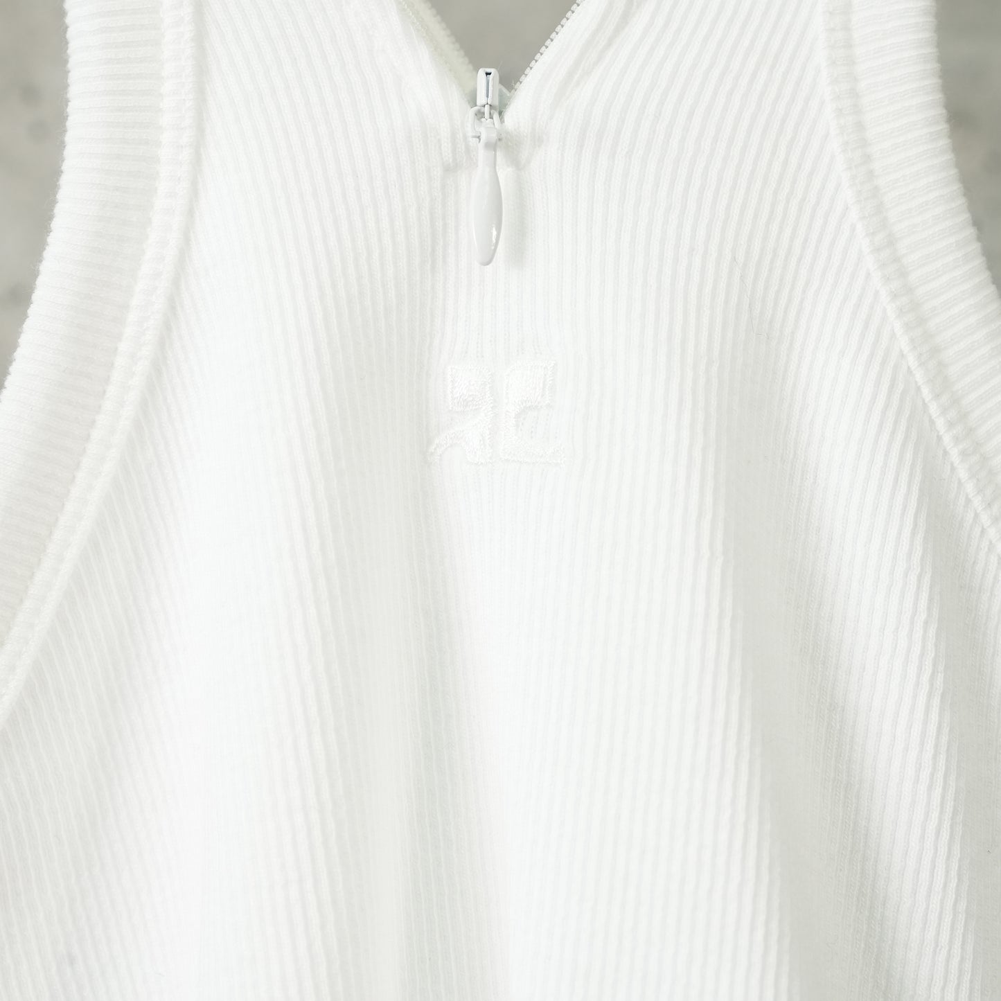 TANK TOP CRISS CROSS 90'S RIB / 0001:HERITAGE WHITE