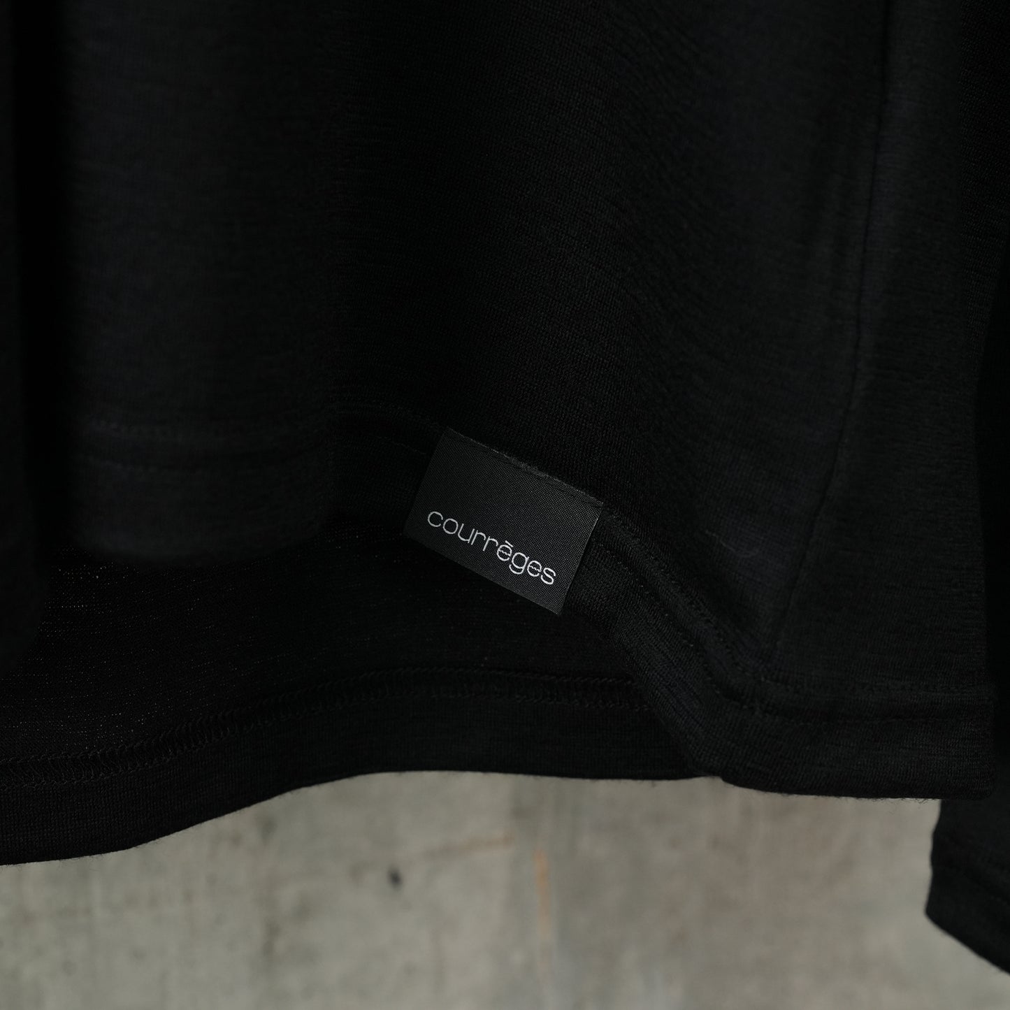 T-SHIRT HOODED SNAPPED WOOL / 9999:BLACK