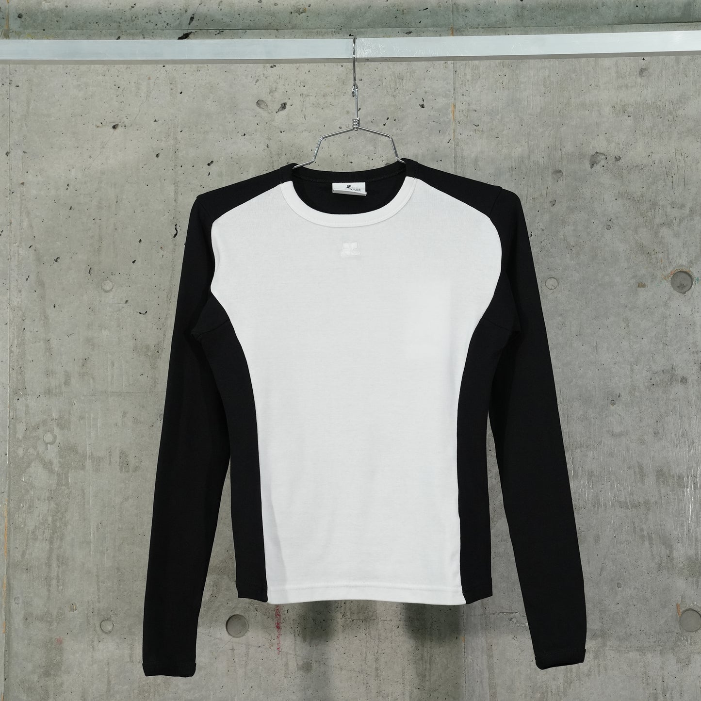 T-SHIRT FRAME CONTRAST LS / 0098:HERITAGE WHITE/BLACK