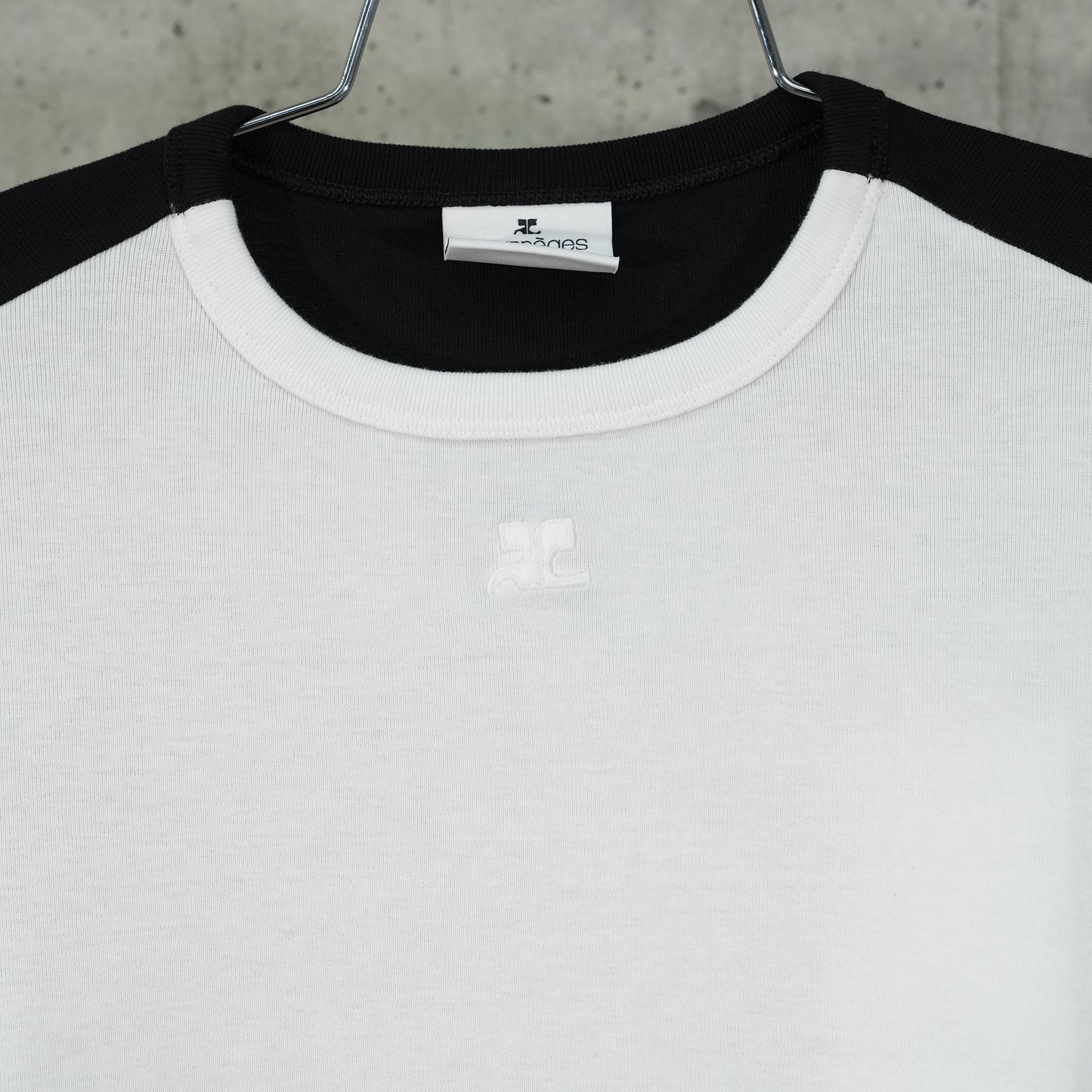 T-SHIRT FRAME CONTRAST LS / 0098:HERITAGE WHITE/BLACK