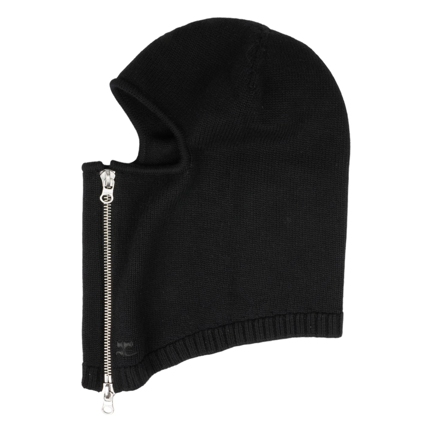 BALACLAVA ZIPPED WOOL / 9999:BLACK