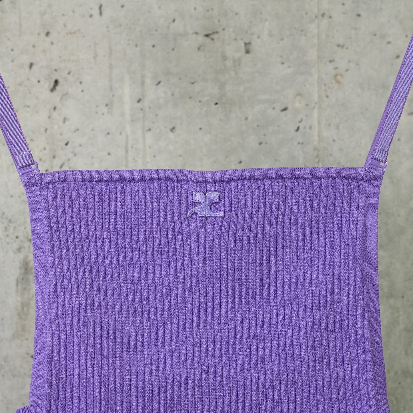 TANK TOP RIB KNIT / 6001:PURE PURPLE