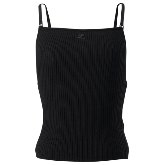 TANK TOP RIB KNIT / 9999:BLACK