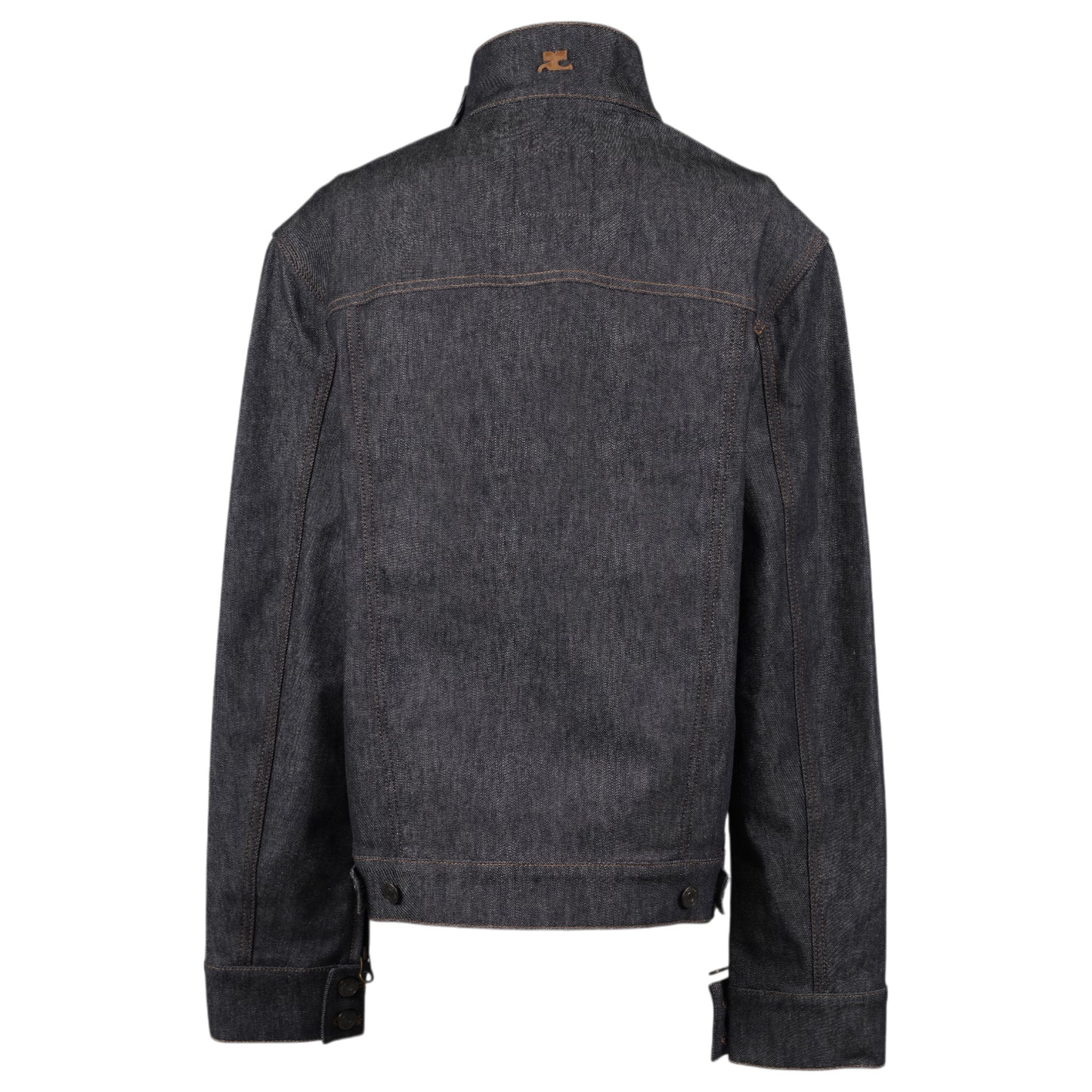 BLOUSON OVERSIZE MOTORCYCLE DENIM / 9011:DARK HEATHER GREY