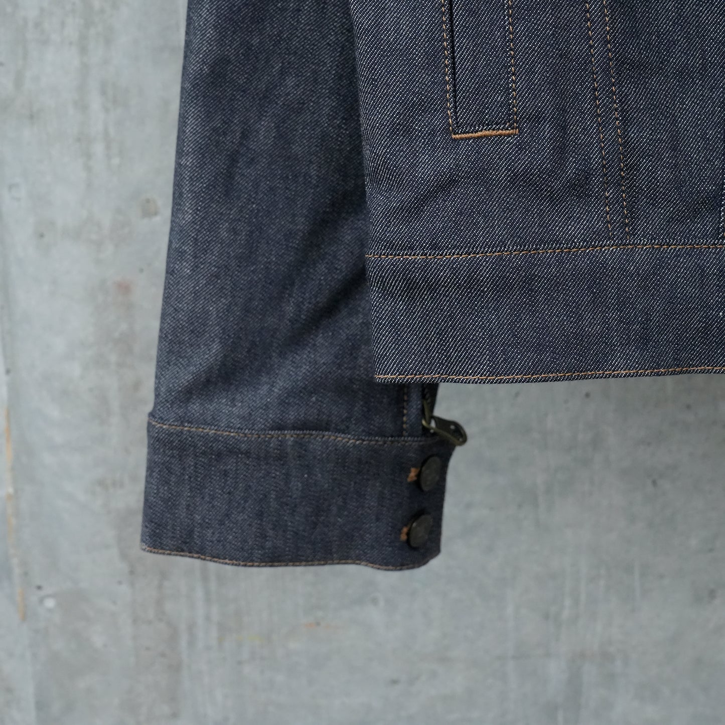 BLOUSON OVERSIZE MOTORCYCLE DENIM / 9011:DARK HEATHER GREY