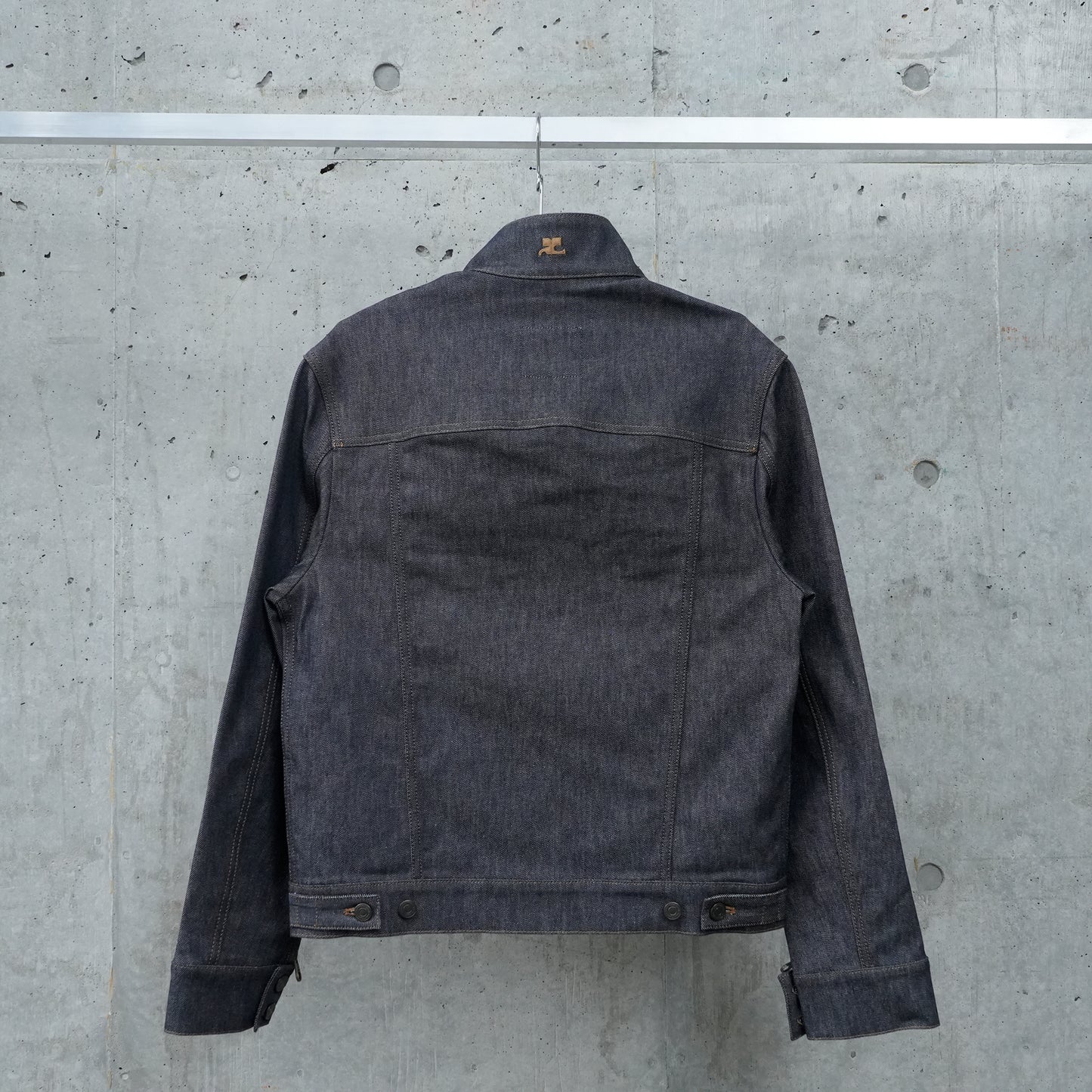 BLOUSON OVERSIZE MOTORCYCLE DENIM / 9011:DARK HEATHER GREY