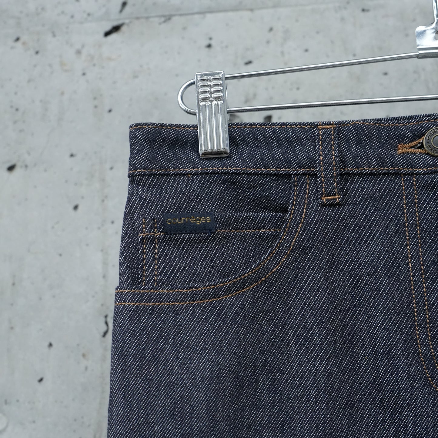 SKIRT REVERSED DENIM / 9011:DARK HEATHER GREY