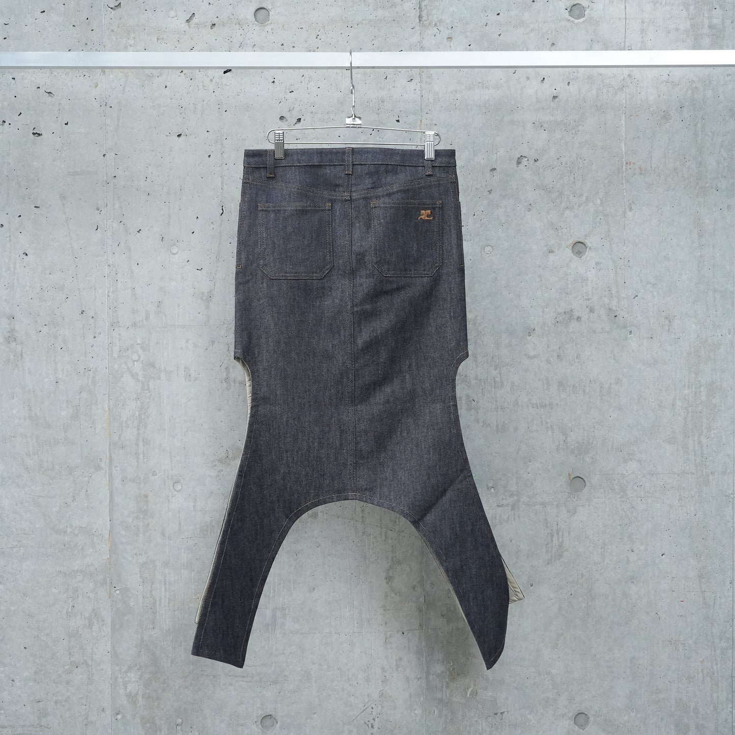 SKIRT REVERSED DENIM / 9011:DARK HEATHER GREY