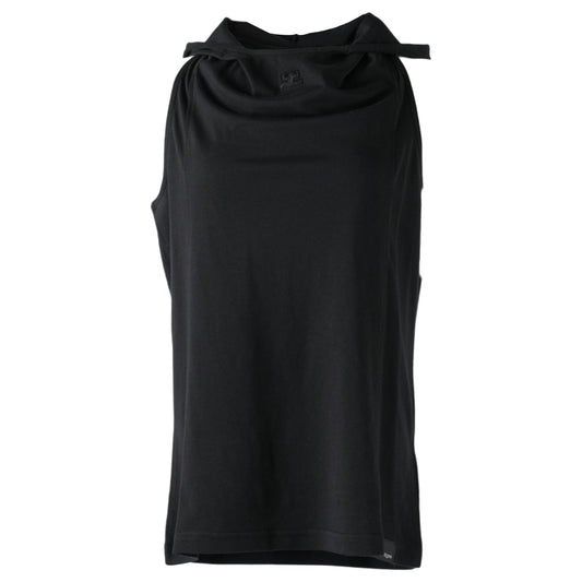 TANK TOP HOODED / 9999:BLACK