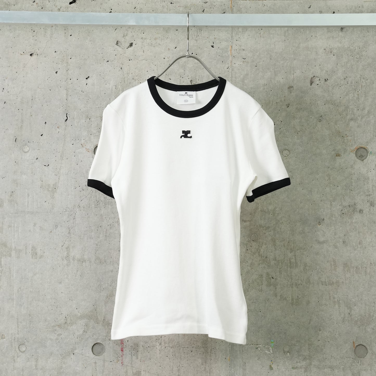 T-SHIRT SIGNATURE CONTRAST / 0098:HERITAGE WHITE/BLACK