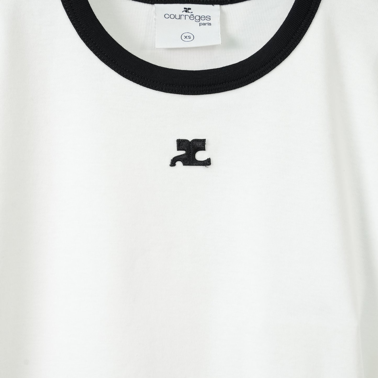 T-SHIRT SIGNATURE CONTRAST / 0098:HERITAGE WHITE/BLACK