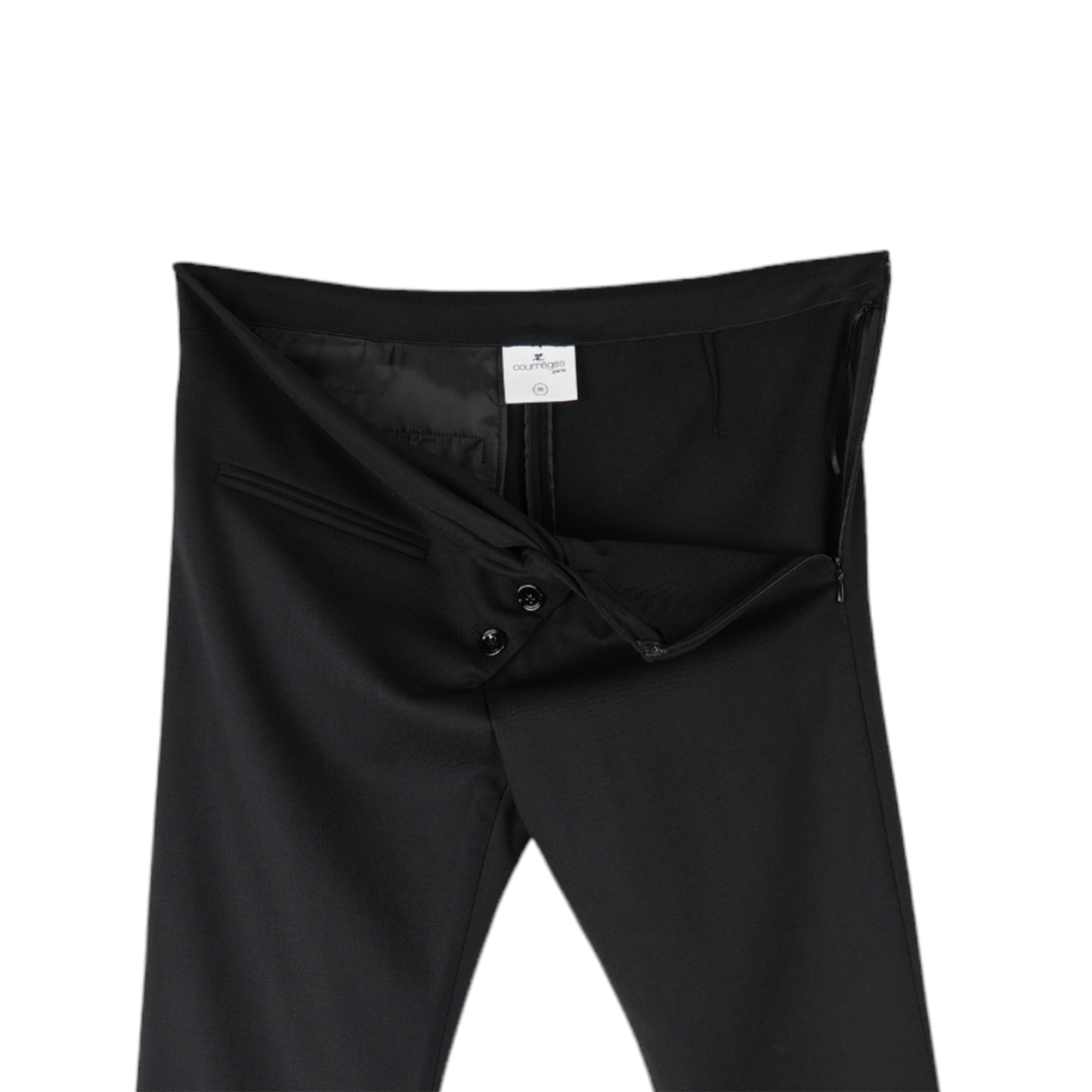 PANTS TWIST TAILORED WOOL / 9999:BLACK